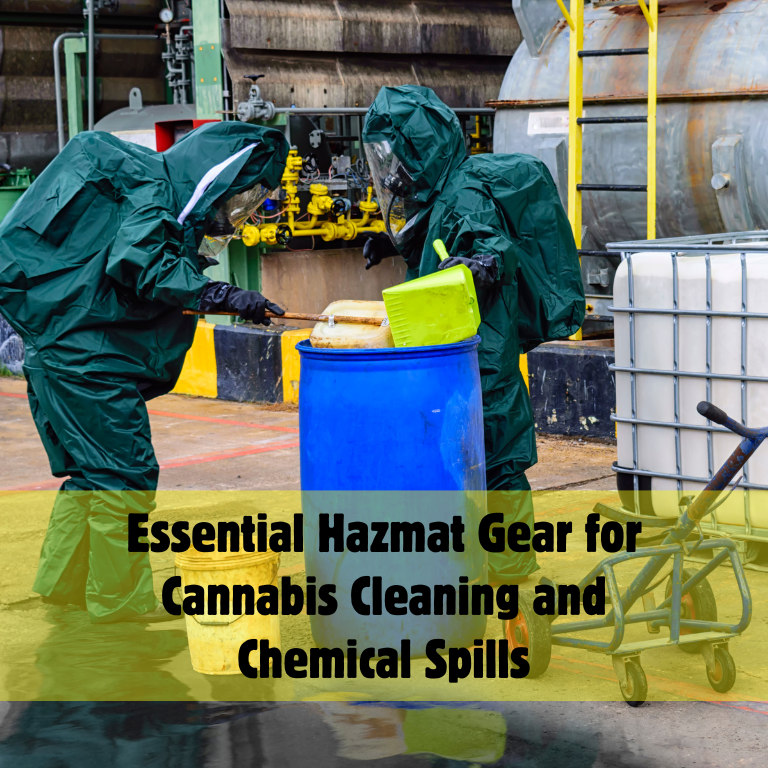 Essential Hazmat Gear for Cannabis Cleaning and Chemical Spills