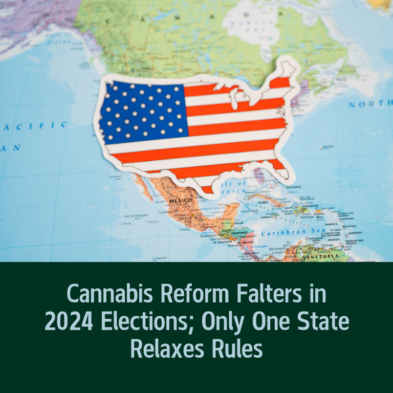 Only One State Eases Cannabis Laws in Unpopular 2024 Elections