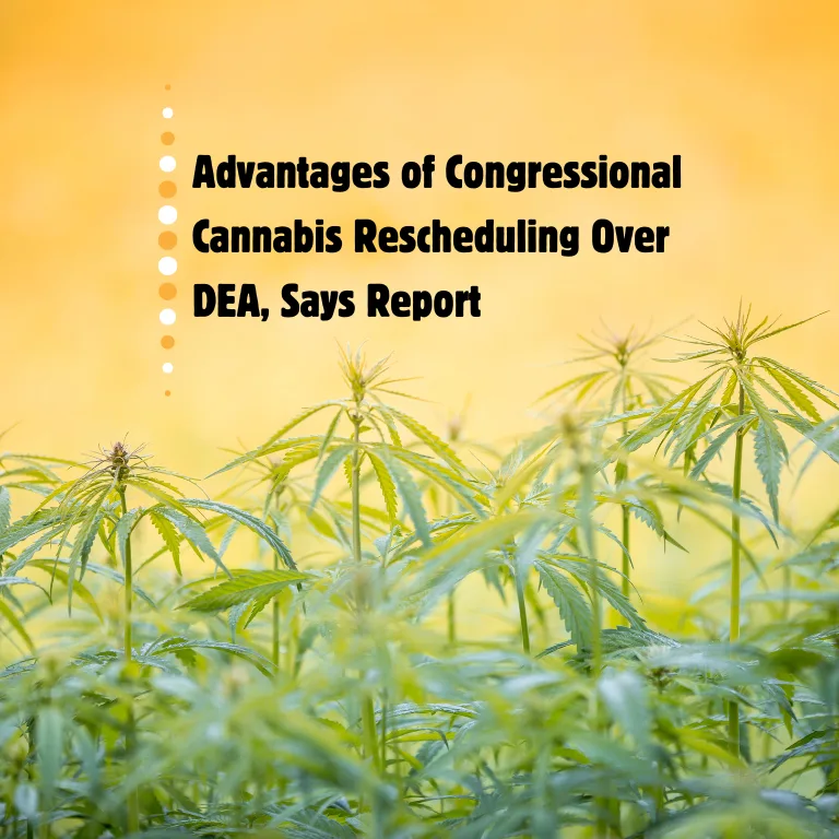 Congressional Rescheduling of Cannabis Superior to DEA: Report
