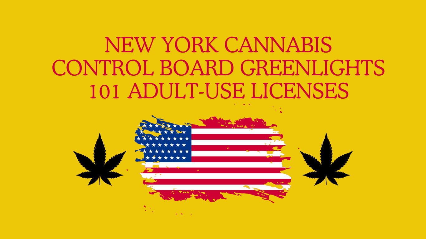 New York Cannabis Control Board Greenlights 101 Adult-Use Licenses
