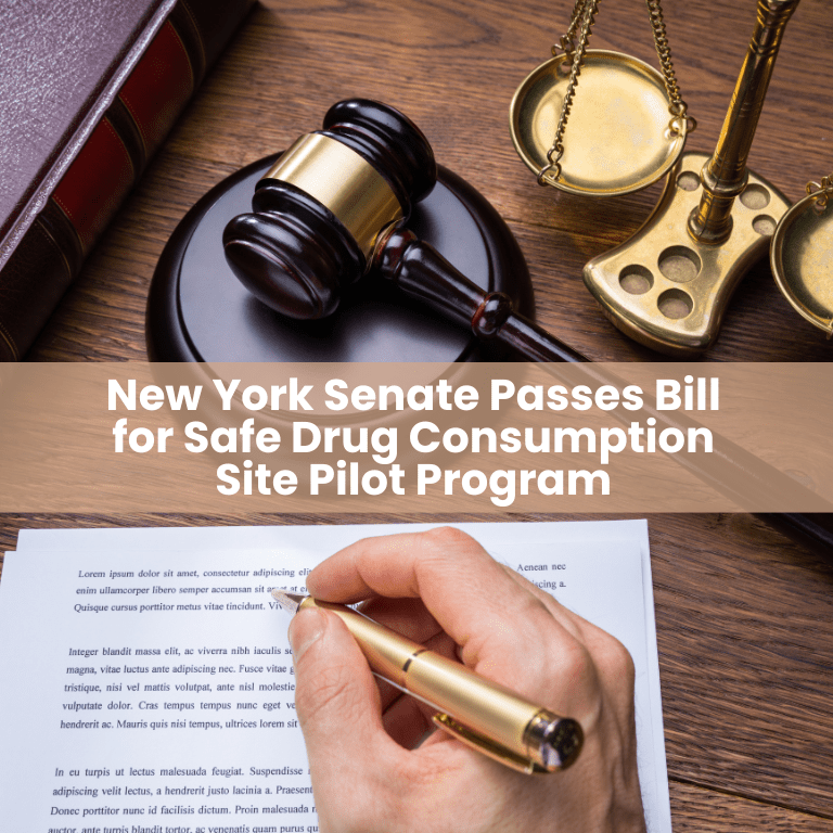 New York Senate Passes Bill for Safe Drug Consumption Site Pilot Program